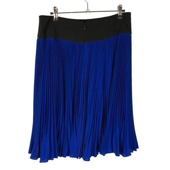 Calvin Klein Royal Blue Pleated A-Line Knee Length Skirt 6 - Picture 2 of 4